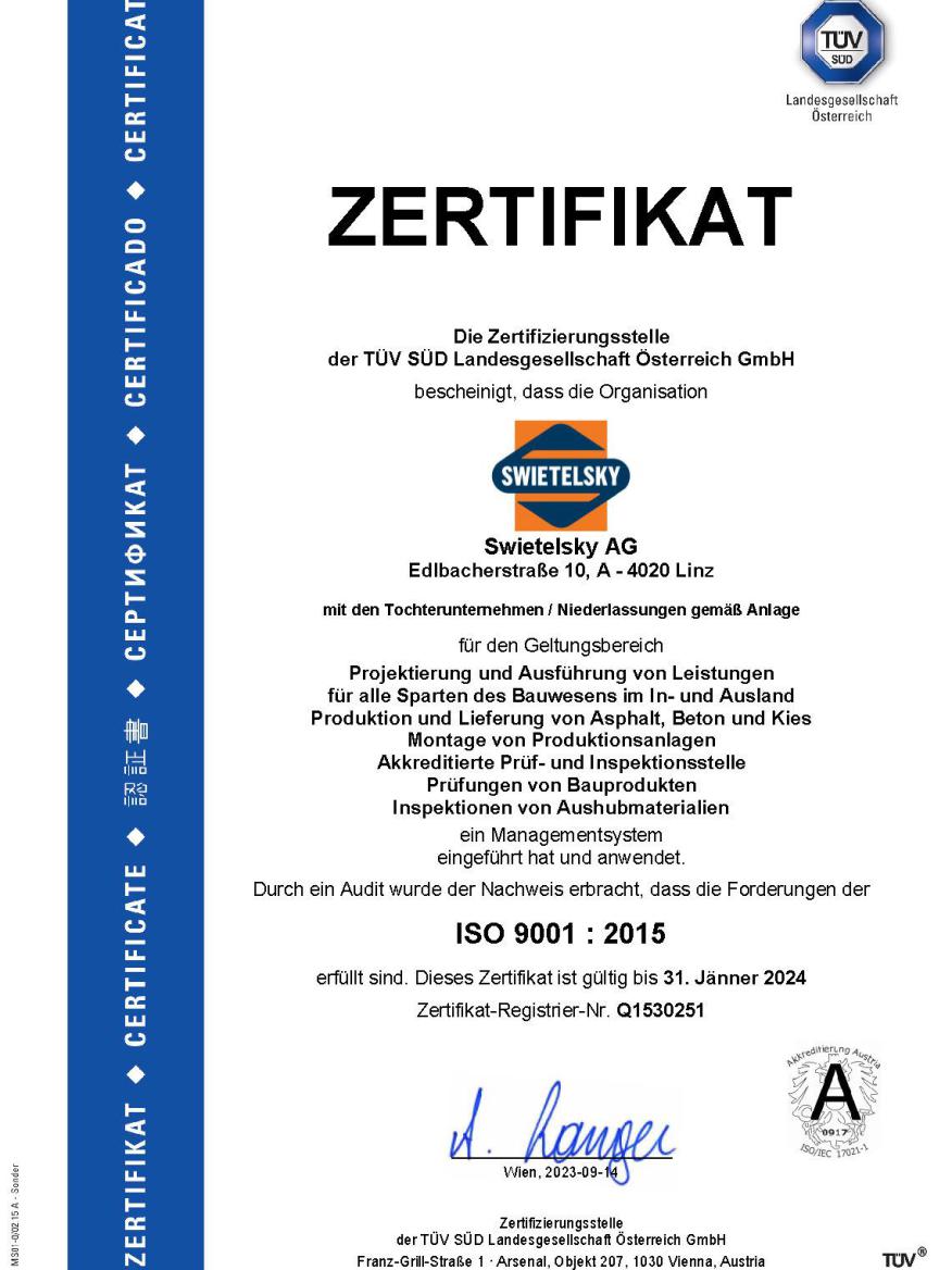 Zertifikat-A4 9001 Haupt+Anlagen Swietelsky_d_Seite_1